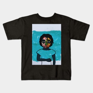 Artistic Reverie: NFT Character - FemaleMask Vincent van Gogh Edition on TeePublic Kids T-Shirt